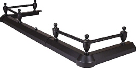 6-Urn Hearth Fender - Black