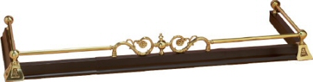 Sandringham Hearth Fender - Black & Brass