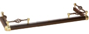 Spiral Twist Hearth Fender - Black & Brass