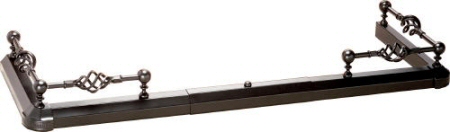 Spiral Hearth Fender - Black
