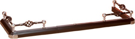 Spiral Hearth Fender - Black & Silver