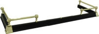 Classic 6-Ball Hearth Fender - Black & Brass