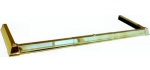 Classic Plain Base Hearth Fender - Brass