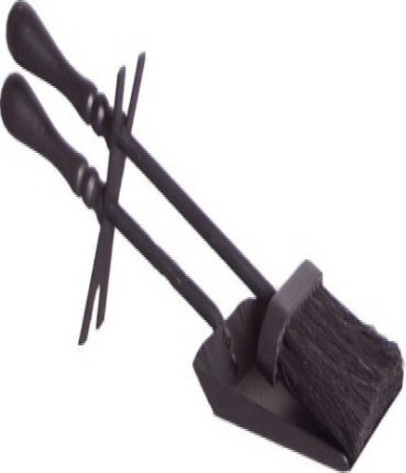 Traditional Black Hearth Set