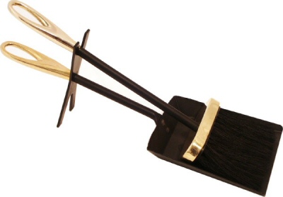 Black & Brass Loop Hearth Se